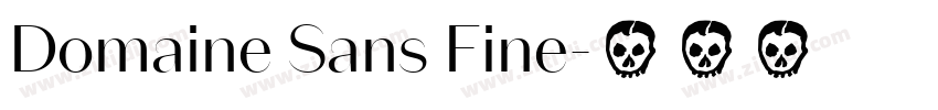 Domaine Sans Fine字体转换